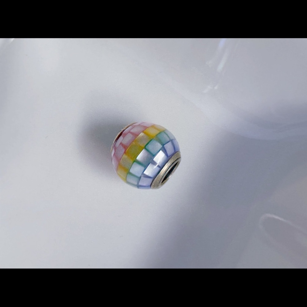 Pandora Rainbow Mosaic Mother of Pearl Charm